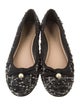 Christian Dior Tweed Tweed Pattern Ballet Flats