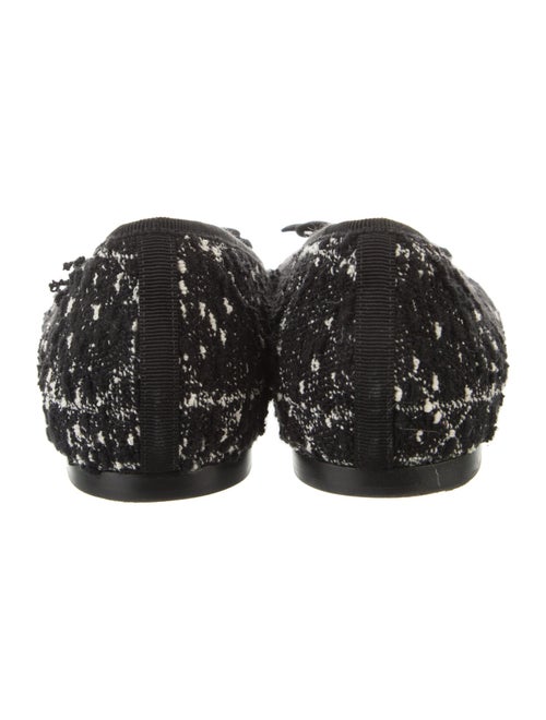 Christian Dior Tweed Tweed Pattern Ballet Flats