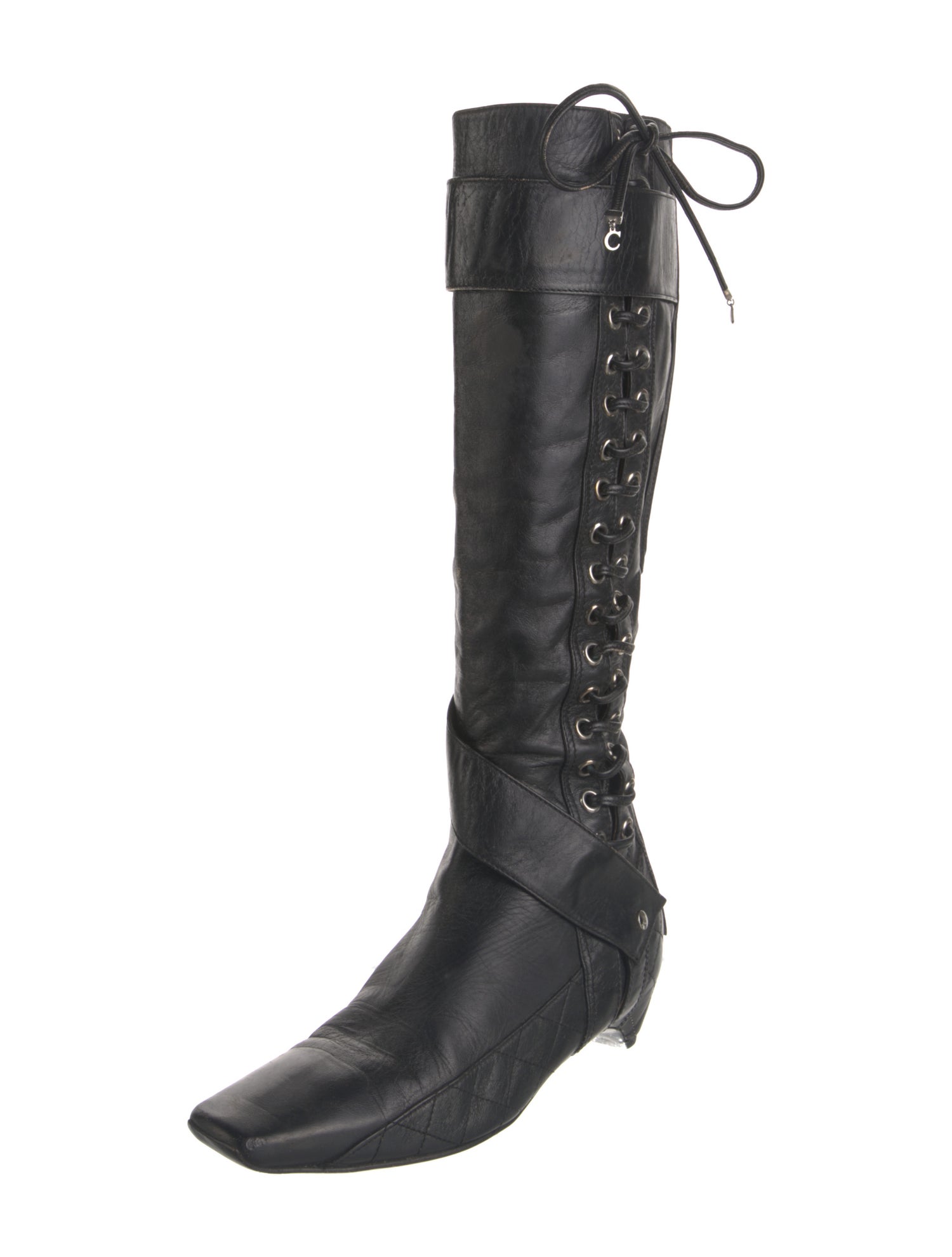 Christian Dior Leather Rain Boots