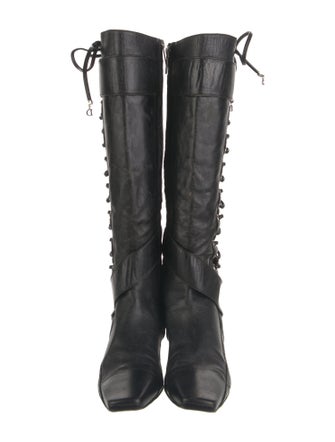 Christian Dior Leather Rain Boots