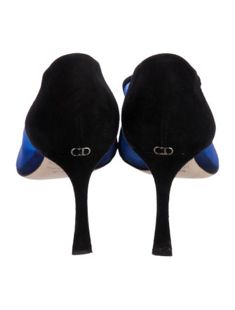 Christian Dior Suede Mesh Accents Pumps