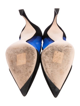 Christian Dior Suede Mesh Accents Pumps