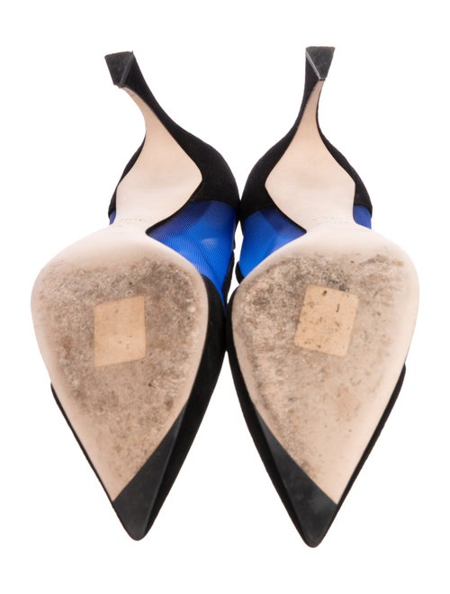 Christian Dior Suede Mesh Accents Pumps