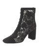 Christian Dior Lace Lace Pattern Lace-Up Boots