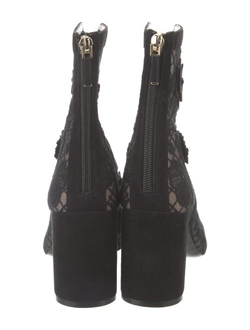 Christian Dior Lace Lace Pattern Lace-Up Boots