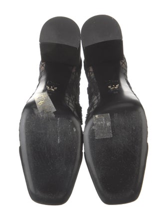 Christian Dior Lace Lace Pattern Lace-Up Boots