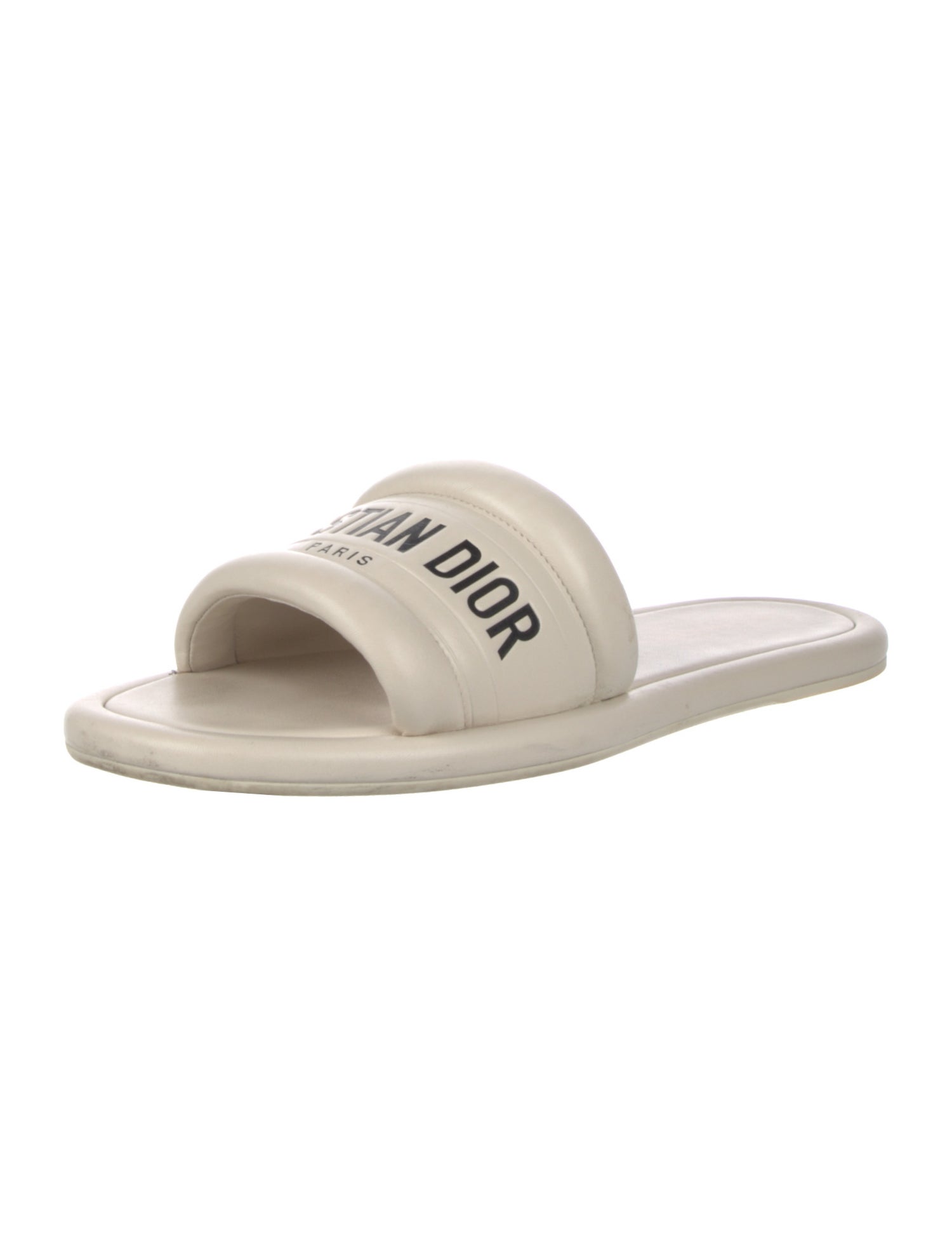 Christian Dior Leather Printed Slides