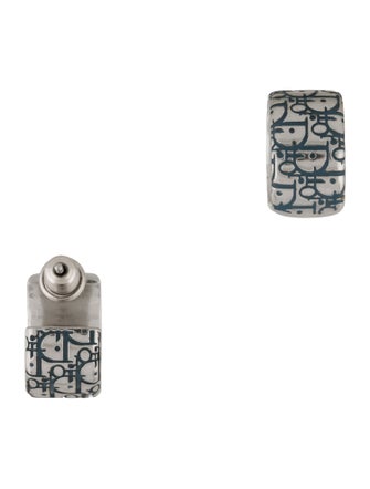 Christian Dior Resin Oblique Earring Set