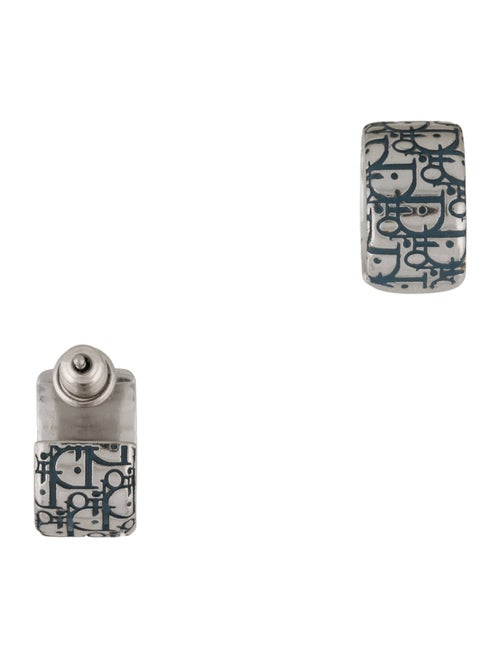 Christian Dior Resin Oblique Earring Set