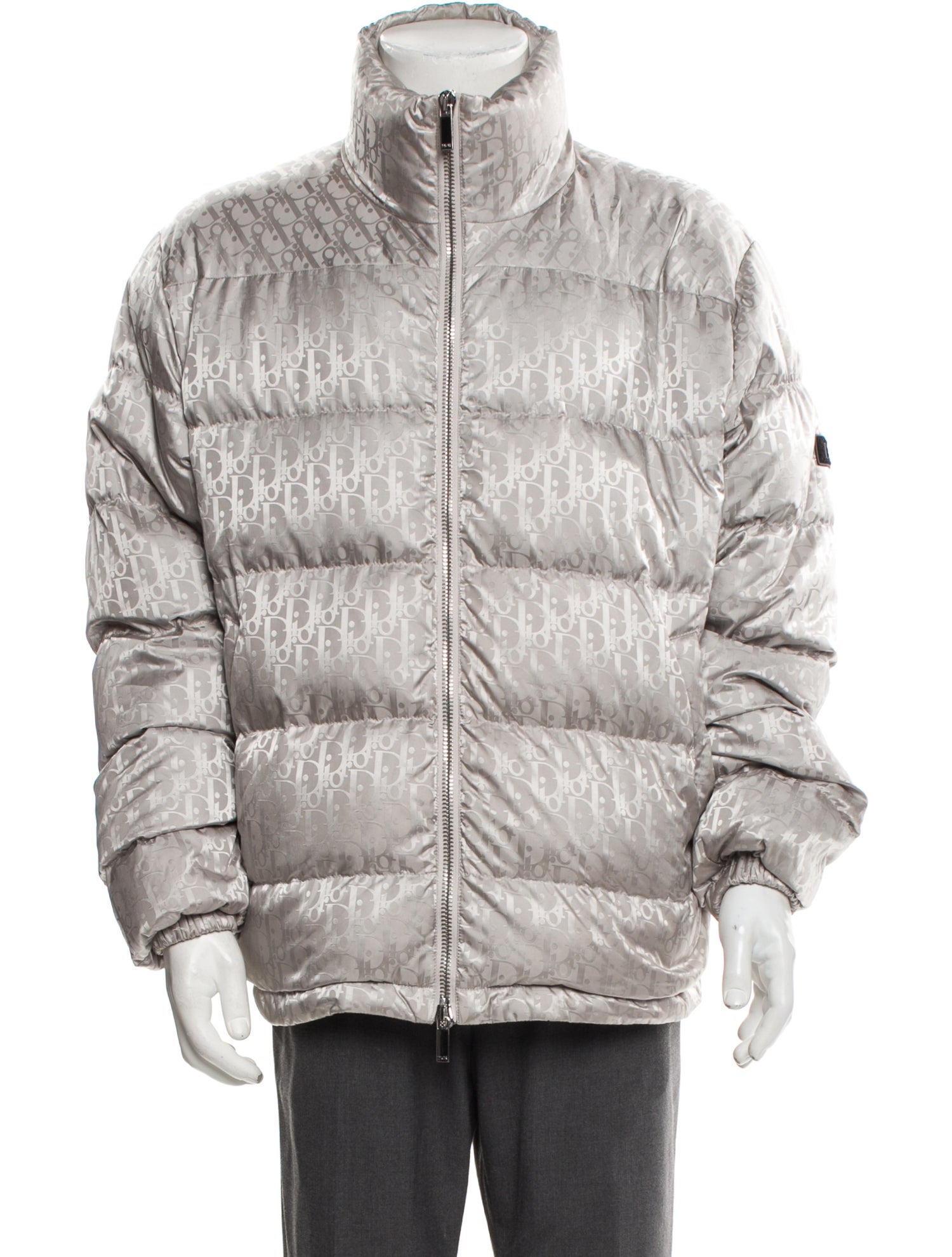 DIOR MEN Oblique Jacquard Puffer Coat