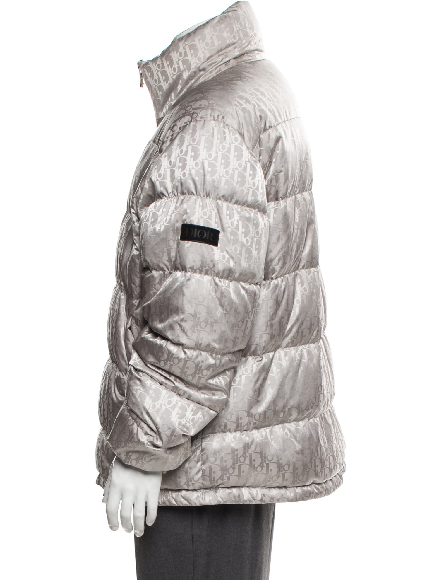 DIOR MEN Oblique Jacquard Puffer Coat