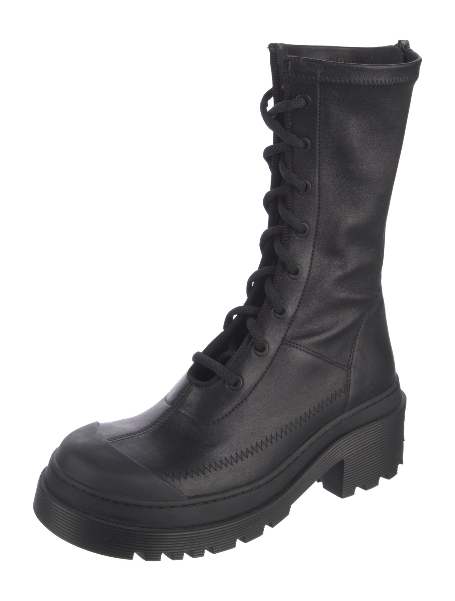 Christian Dior Leather Combat Boots