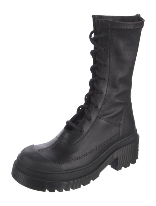 Christian Dior Leather Combat Boots