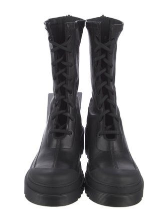Christian Dior Leather Combat Boots