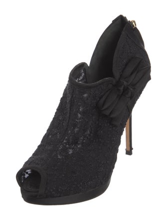 Christian Dior Mesh Mesh Accents D'Orsay Pumps