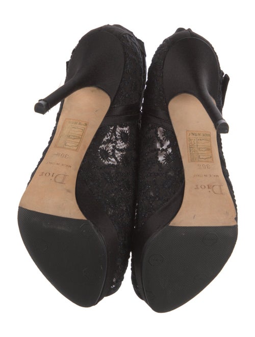 Christian Dior Mesh Mesh Accents D'Orsay Pumps