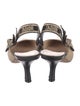 Christian Dior Canvas Printed Slingback Pumps