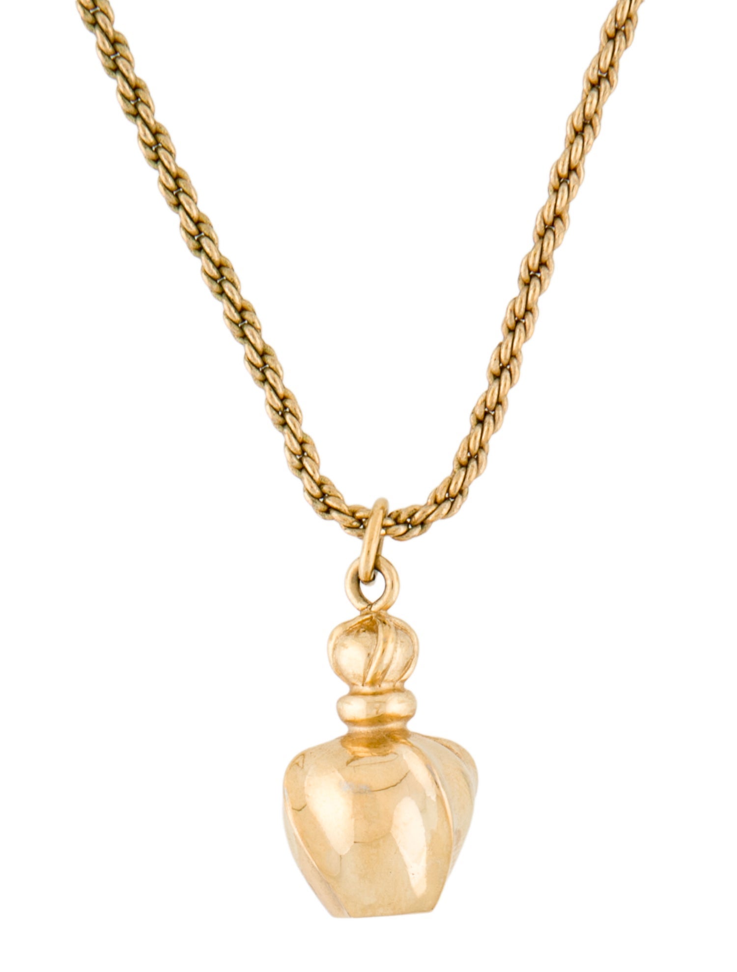 Christian Dior Vintage Poison Perfume Bottle Pendant Necklace