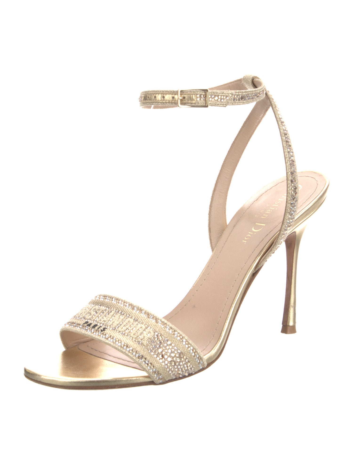 Christian Dior Crystal Embellishments Sandals