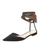 Christian Dior Canvas Tassel Accents Mules