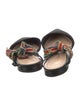 Christian Dior Canvas Tassel Accents Mules