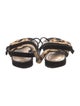 Christian Dior Ponyhair Animal Print Gladiator Sandals