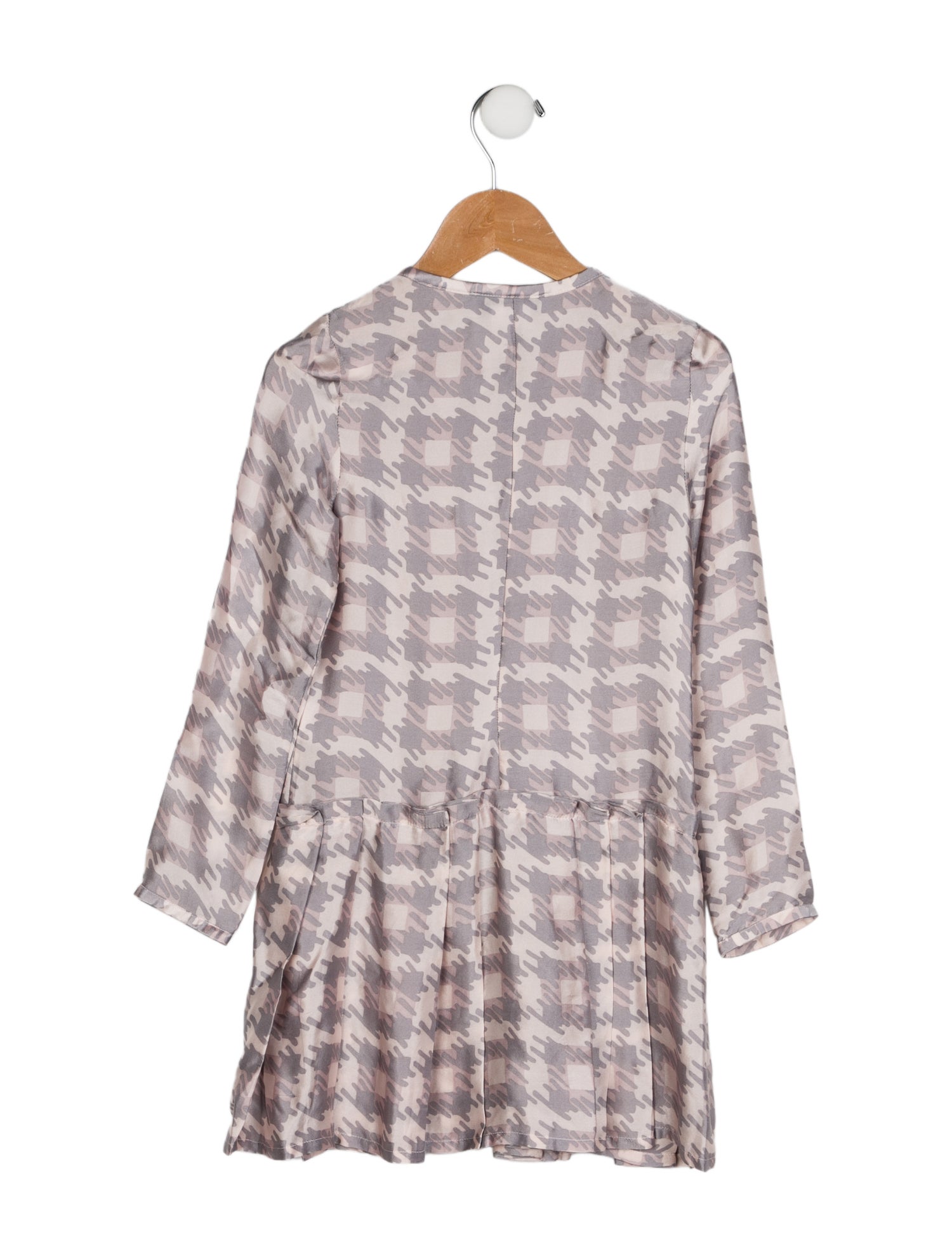Christian Dior Girls Checkered Pattern Dress