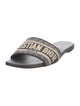 Christian Dior Canvas Printed Slides
