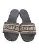 Christian Dior Canvas Printed Slides