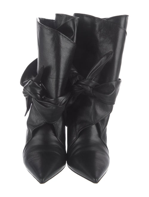 Christian Dior Leather Lace-Up Boots