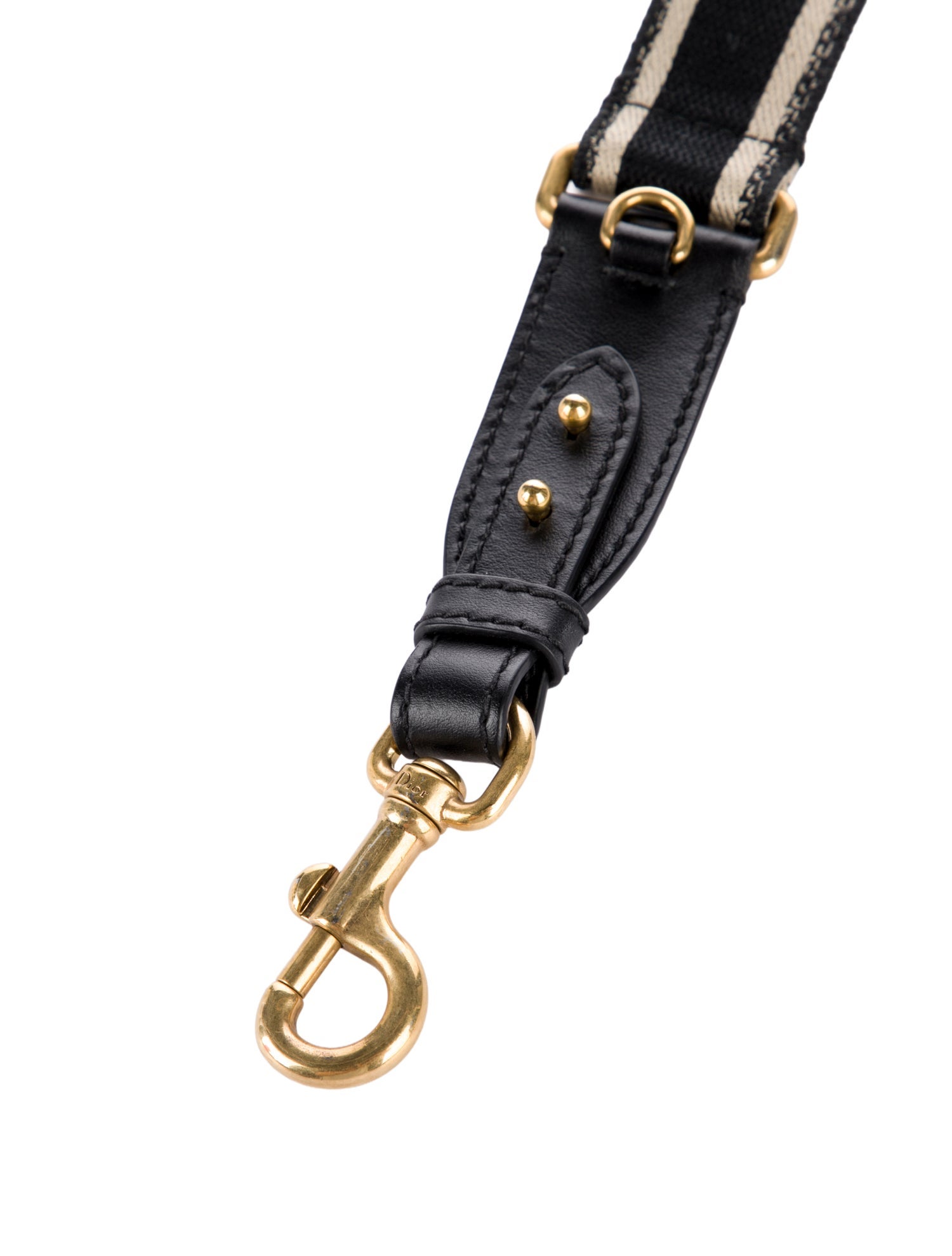 Christian Dior Logo Embroidered Bag Strap