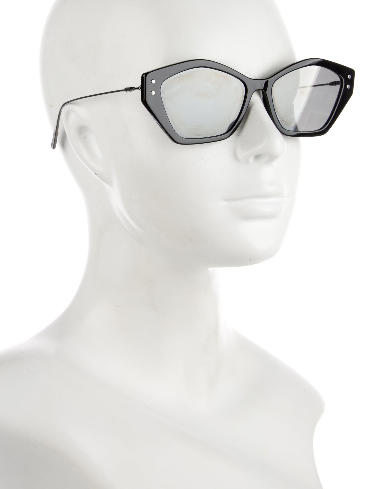 Christian Dior Cat-Eye Mirrored Sunglasses