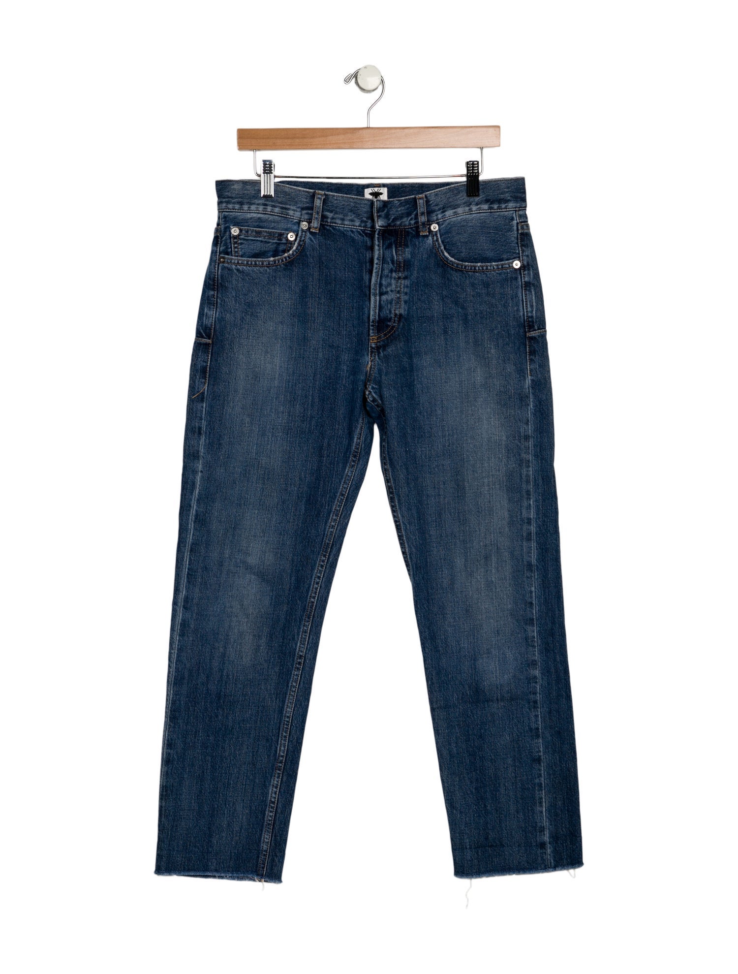 Christian Dior Mid-Rise Straight Leg Jeans