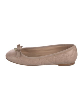 Christian Dior Cannage Pattern Leather Ballet Flats