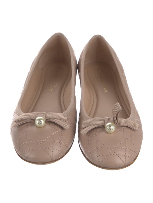 Christian Dior Cannage Pattern Leather Ballet Flats