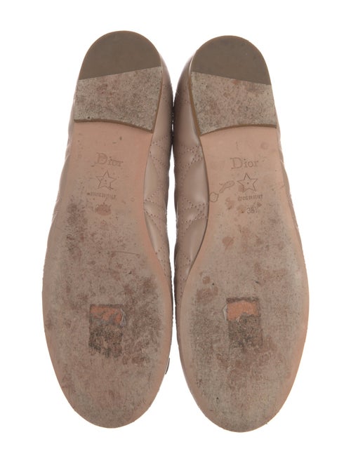 Christian Dior Cannage Pattern Leather Ballet Flats