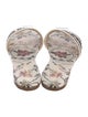 Christian Dior Canvas Printed Slides