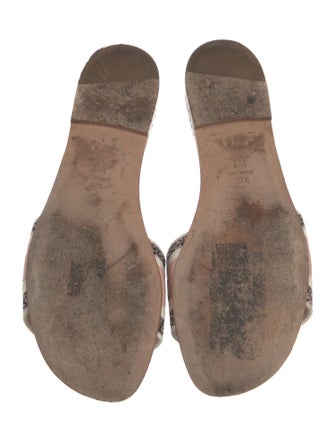 Christian Dior Canvas Printed Slides