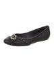 Christian Dior Leather Studded Accents Ballet Flats
