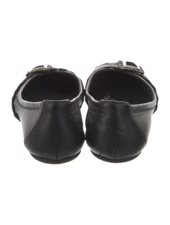 Christian Dior Leather Studded Accents Ballet Flats