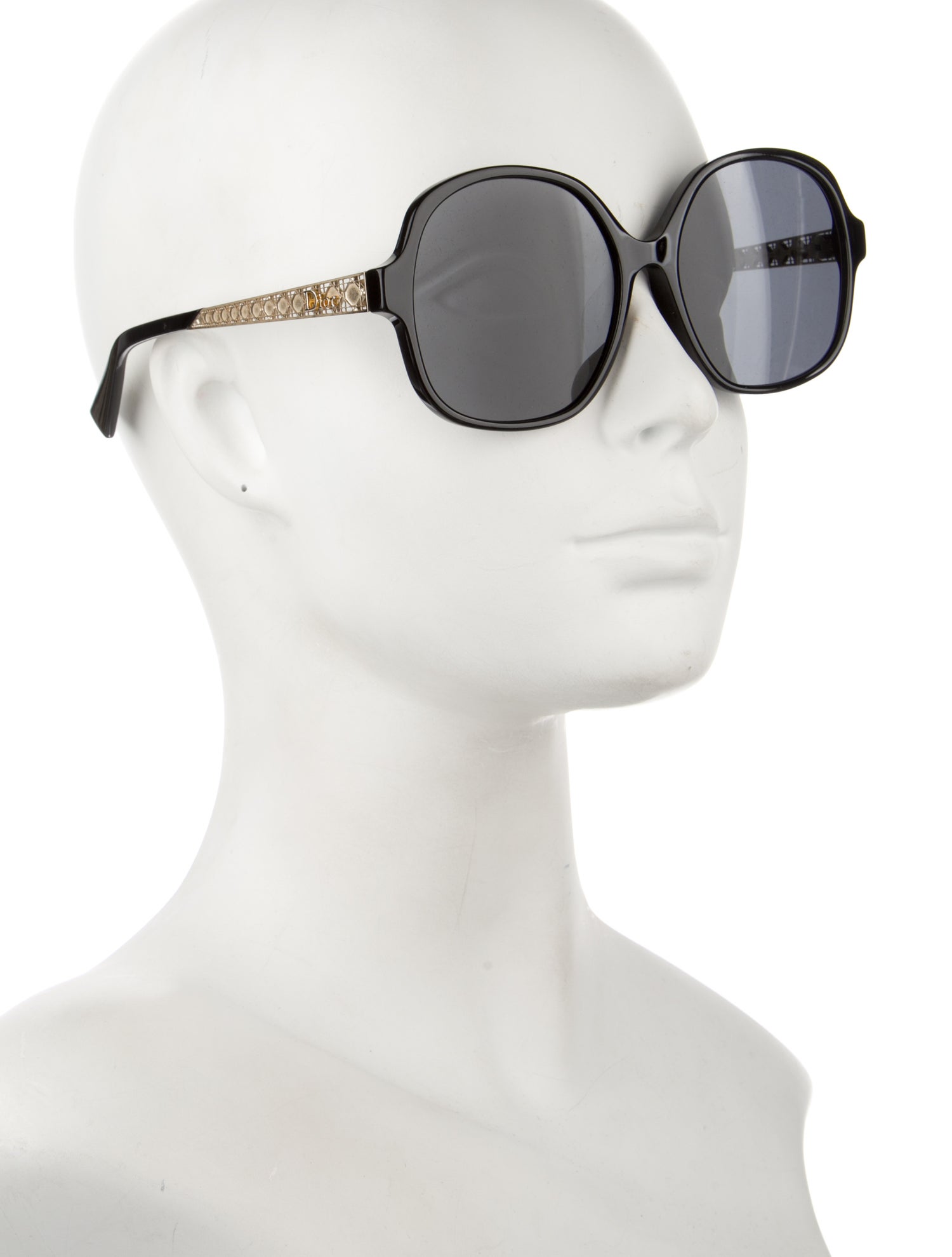Christian Dior Cannage Pattern Square Sunglasses