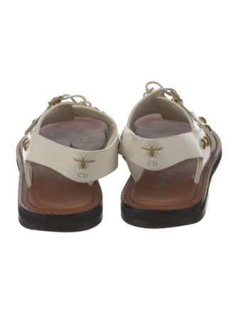 Christian Dior Bee Accent Leather Slides