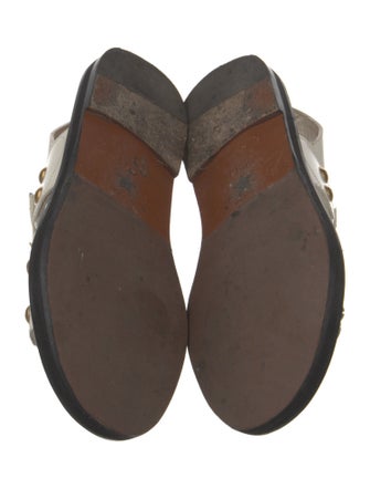 Christian Dior Bee Accent Leather Slides