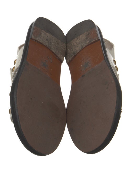 Christian Dior Bee Accent Leather Slides