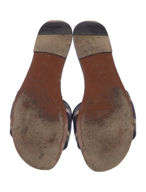 Christian Dior Canvas Printed Slides