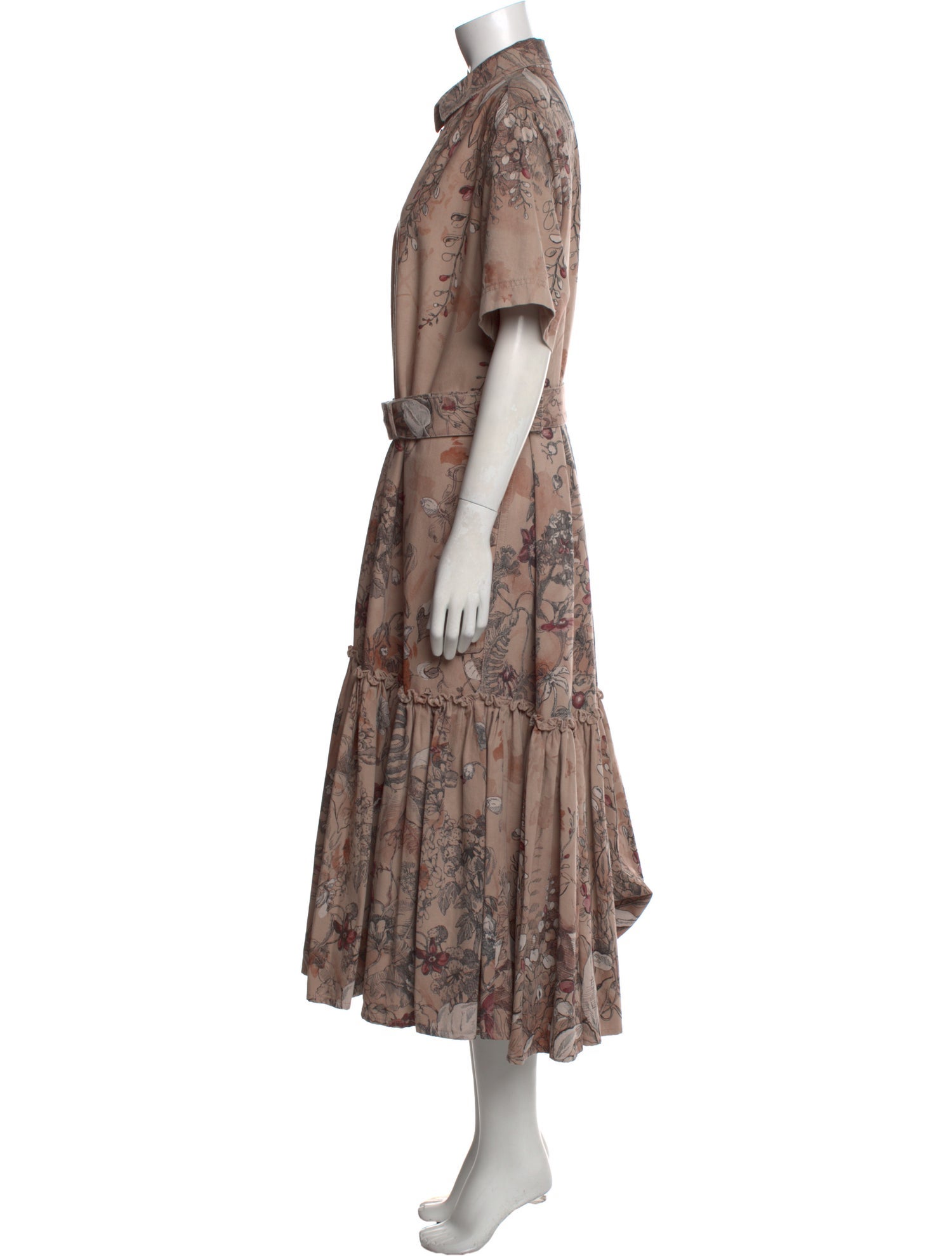 Christian Dior Floral Print Long Dress