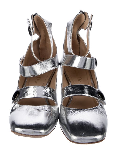 Christian Dior Mary Jane Low Heel Leather Pumps