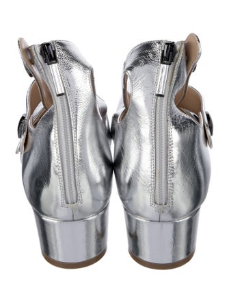 Christian Dior Mary Jane Low Heel Leather Pumps