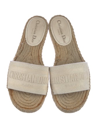 Christian Dior Raffia Espadrilles