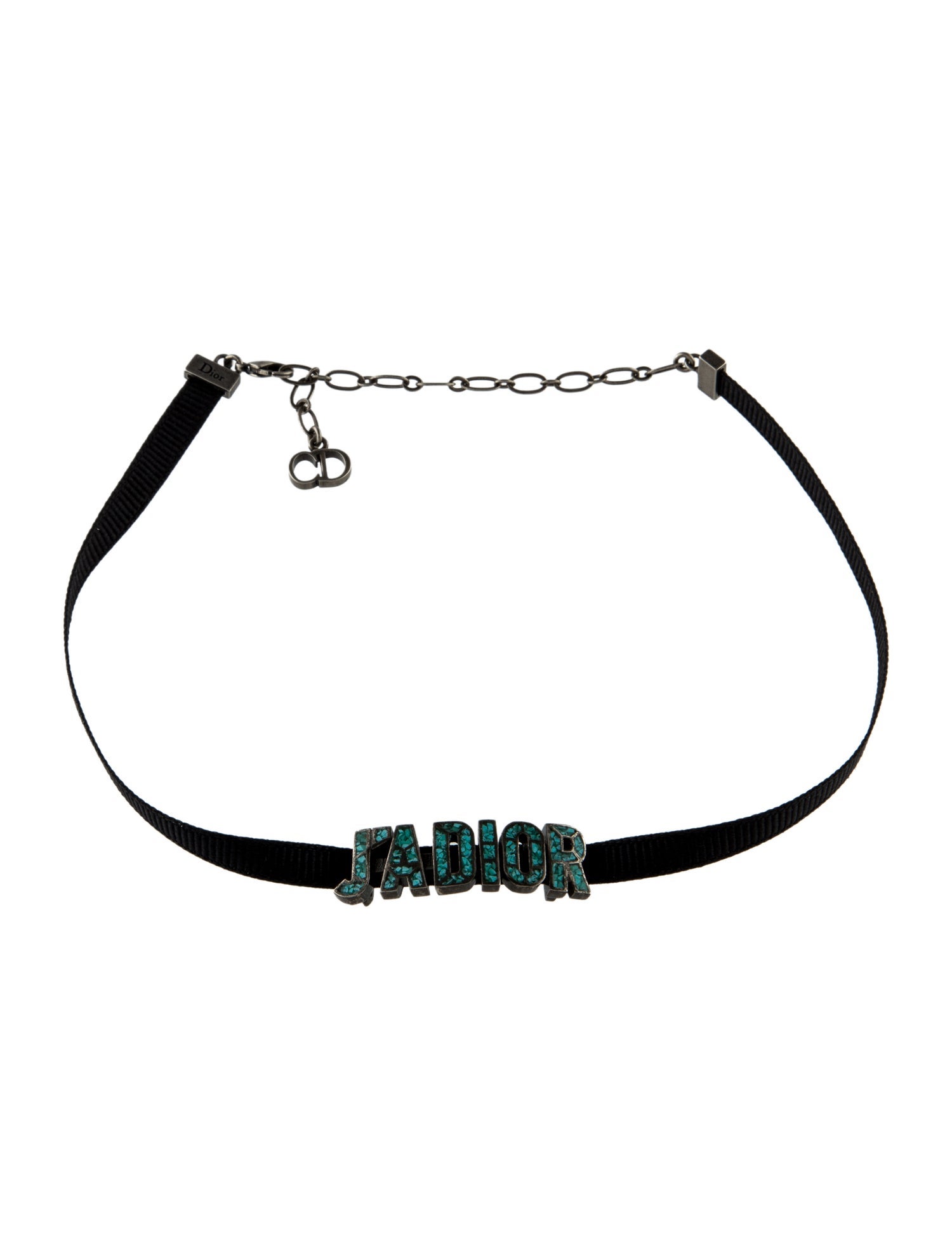 Christian Dior Crystal J' Adior Choker - Palladium-Plated